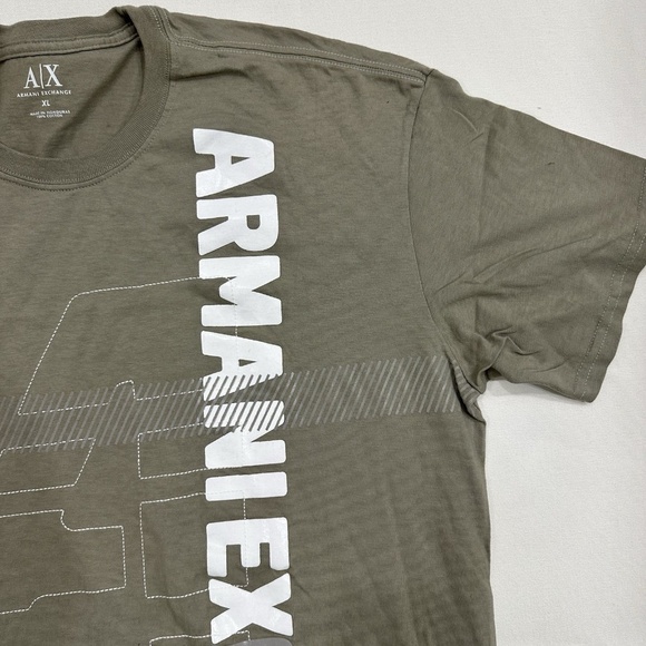 Armani Exchange Green Logo T-shirt Mens XL - Picture 5 of 14
